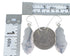 Authentic Sterling Silver Turquoise Hook Dangle Earrings RX55258